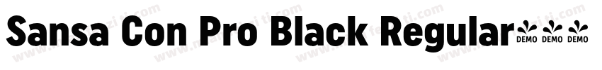 Sansa Con Pro Black Regular字体转换